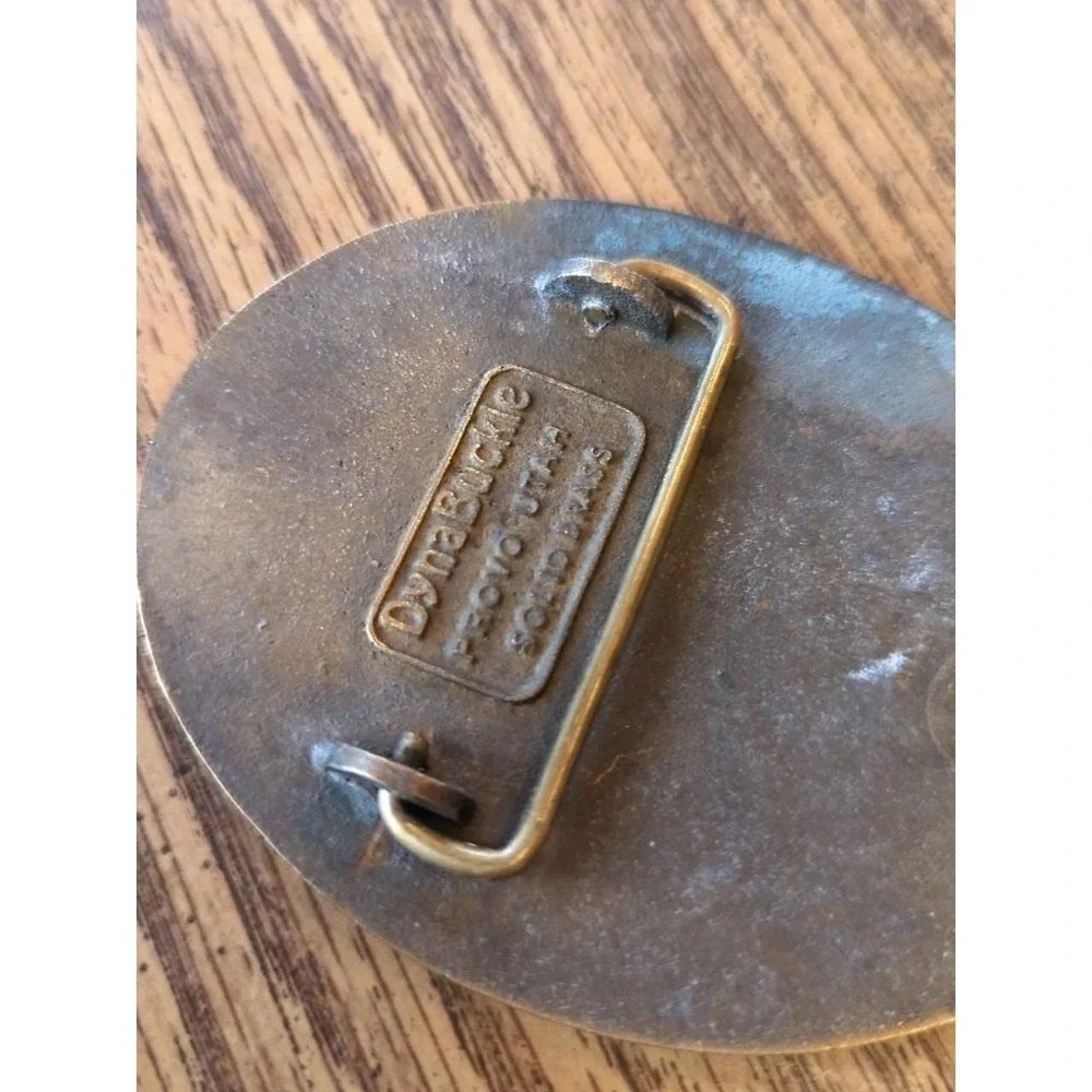 Vintage Pacemaker Belt Buckle We Set The Pace Driver Service‎ Inc. Solid Brass